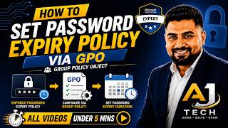 How to Set Password Expiry Policy via GPO | Active Directory Tutorial