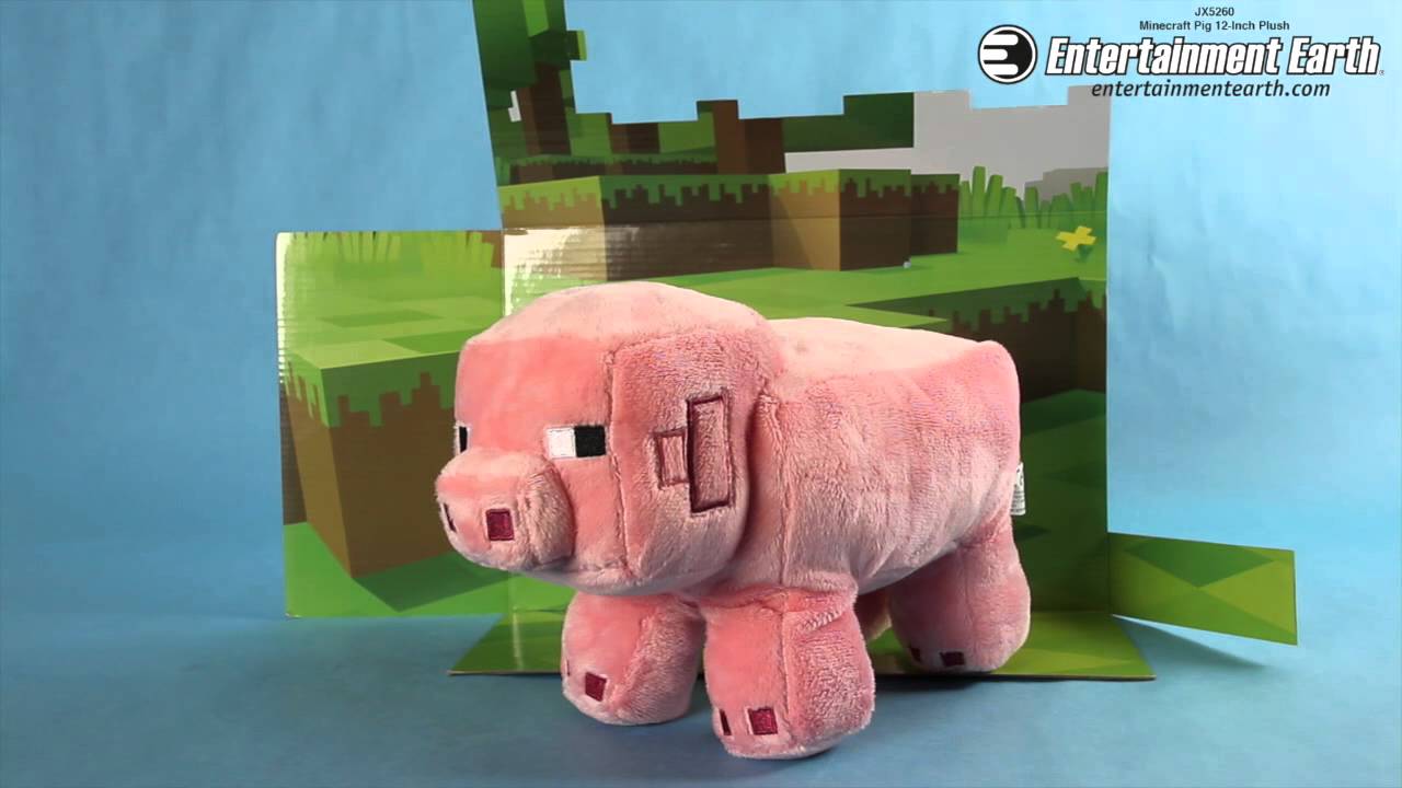 minecraft pig plush toy