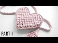 Makramowa torebka serce DIY tutorial Part 1 || Macrame heart bag