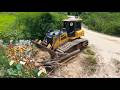 Incredible SHANTUI DH17C3 Pro Experience Clearing Forest Making Road & Start NEW Of Landfilling