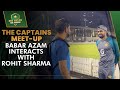 The captains meetup babar azam interacts with rohit sharma  asiacup2022  pcb  ma2l