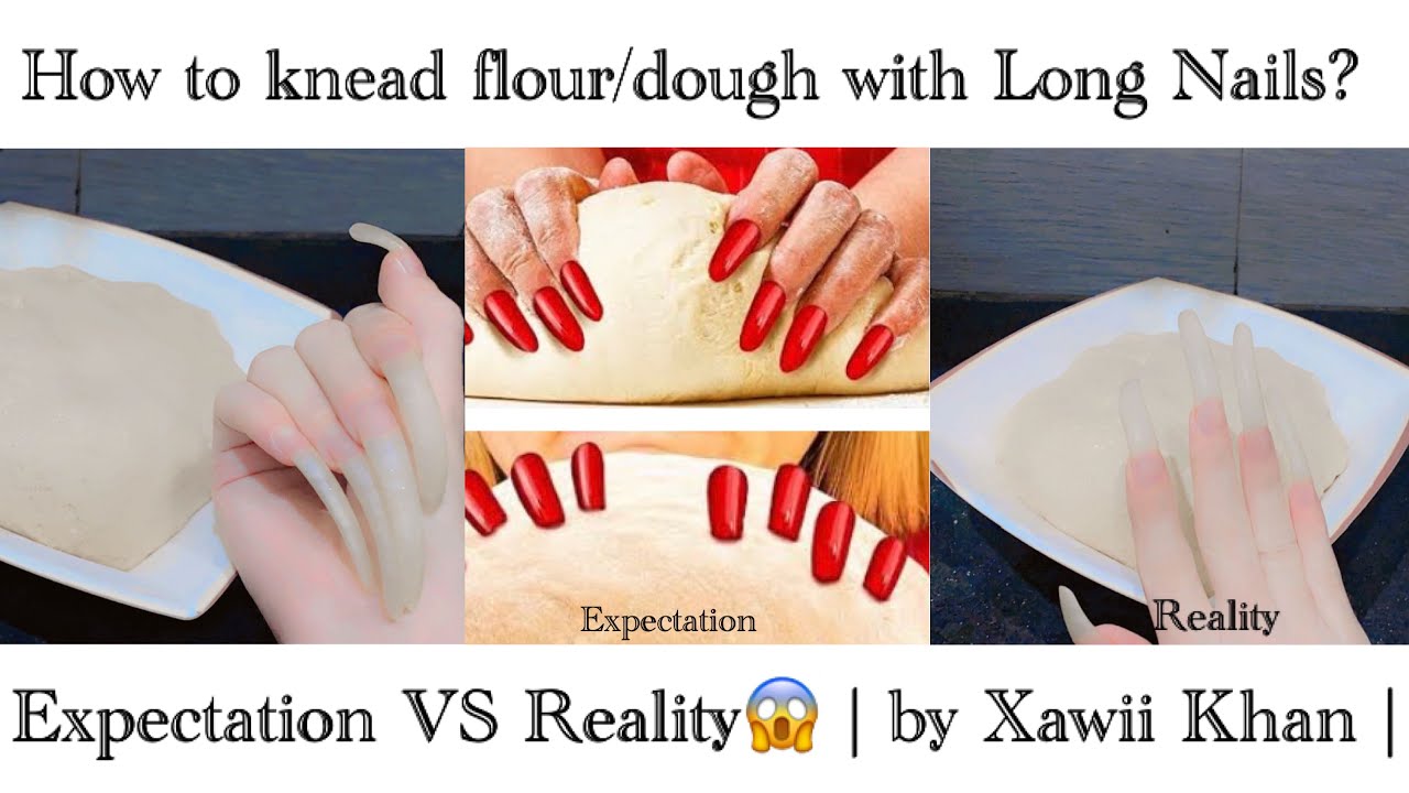 How to knead flour/dough with Longest Nails in Pakistan |expectation vs reality😱| by Xawii Khan |