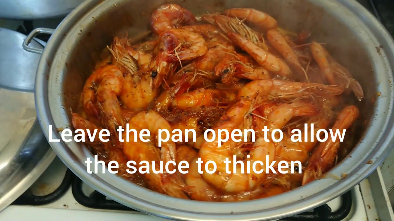 Sweet chilli jumbo king prawns by DaddyVitz YouTube