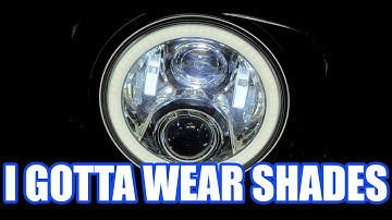 Custom Dynamics 7" LED Halo headlamp install & review CD-7-14