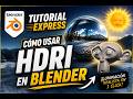 🔥 Cómo usar un HDRI en menos de 1 minuto | How to add HDRI | Tutorial Express Blender