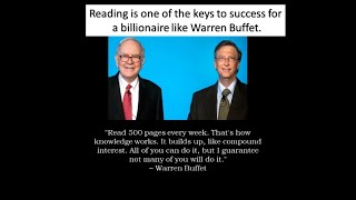 Warren Buffet on Reading for Success