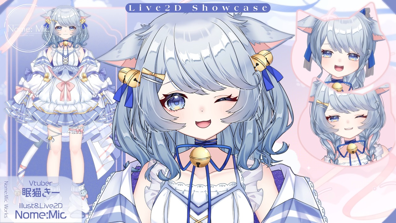 Live2D Showcase】眠猫きー｜Illustration & Live2DModeling￤Nome:Mic