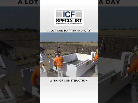 Want to get your exterior walls up fast? ICF Construction is the way forward! #construction