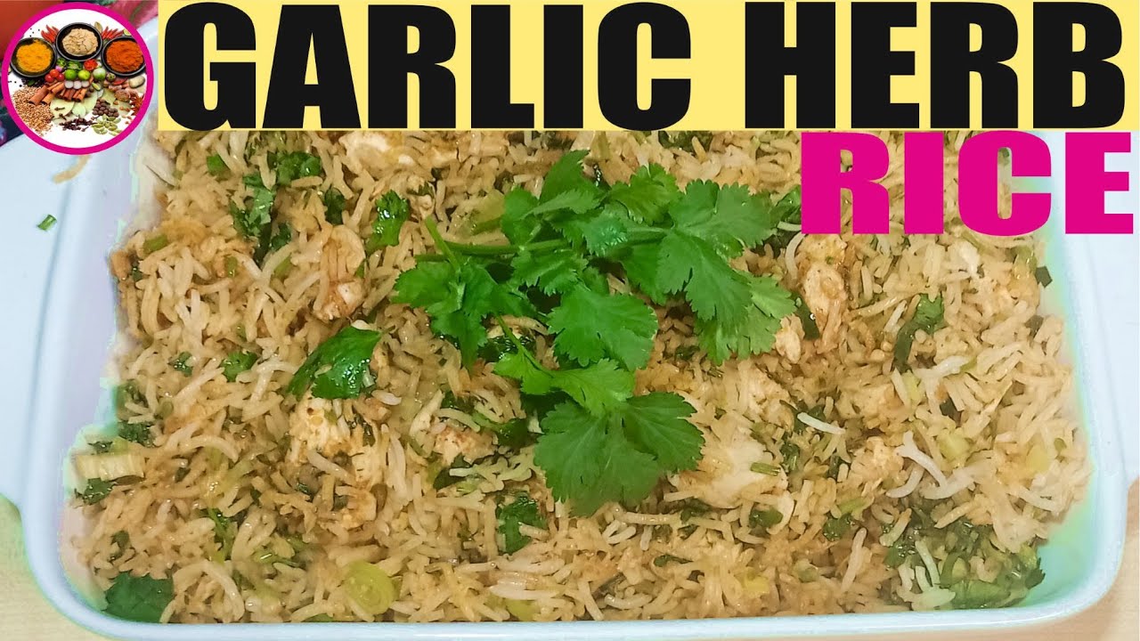 Garlic Herb Rice Garlic Rice in 5 minutes Quick & Easy Pulao