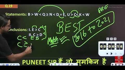 Either or concept by puneet sir reasoning