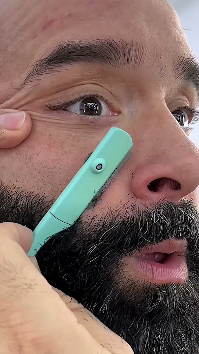 Ultimate ASMR Beard Cleanup | Flex Trimmers Hot Lather Razor Finish