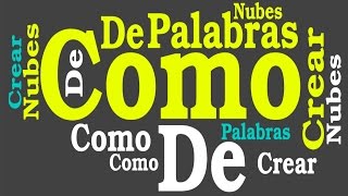 cómo hacer nubes de palabras