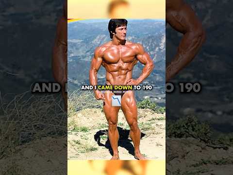 Why Frank Zane Regrets Bulking Up for Contests 😟 #shorts