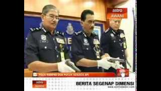 Polis rampas dua pucuk senjata api