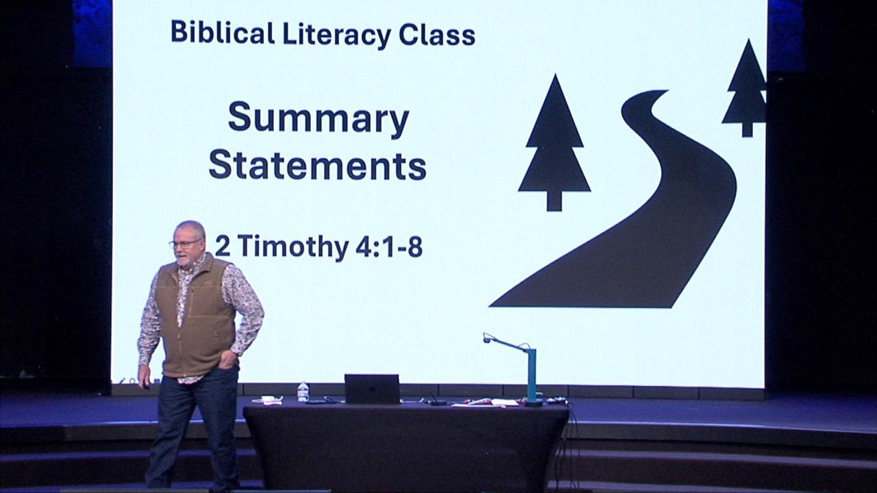 Special Event - Summary Statements; 2 Timothy 4:1-8: Dr. David Fleming, 02/22/26