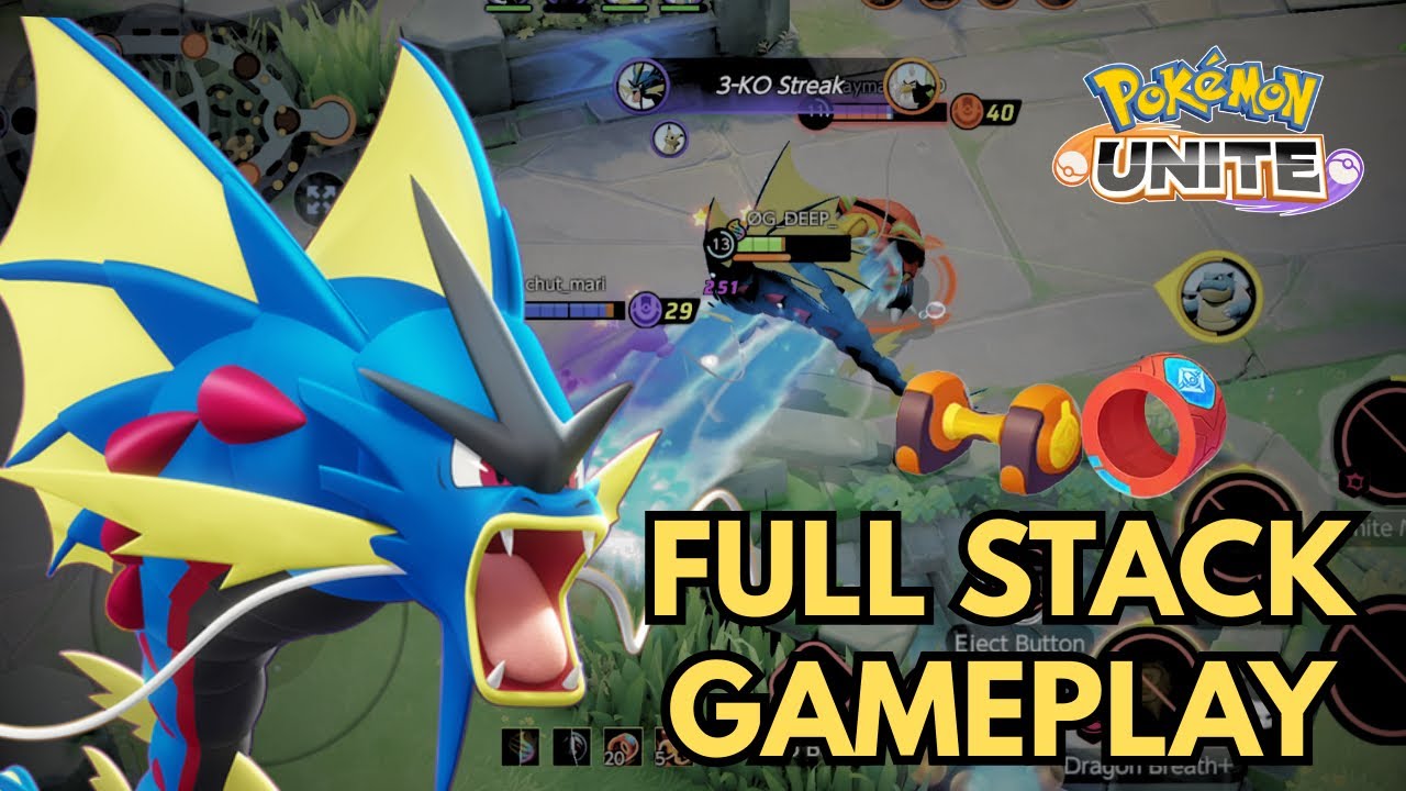 18 KILLS AND 300 PLUS SCORING WITH THIS MEGA GYARADOS | #pokemonunite #megagyarados #viralvideo 