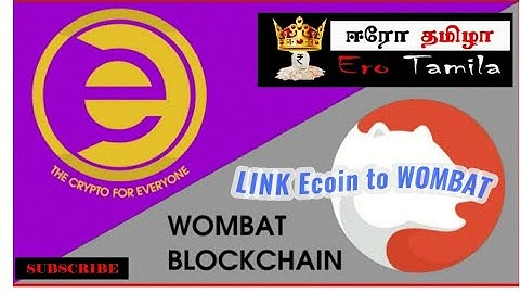 how link in ecoin to wombat wallet | how to register wombat wallet in TAMIL