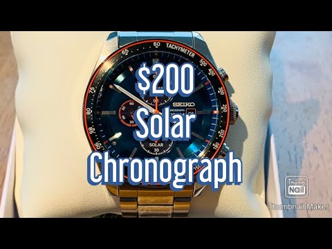 Seiko Solar Chronograph SSC717P1 Review - YouTube