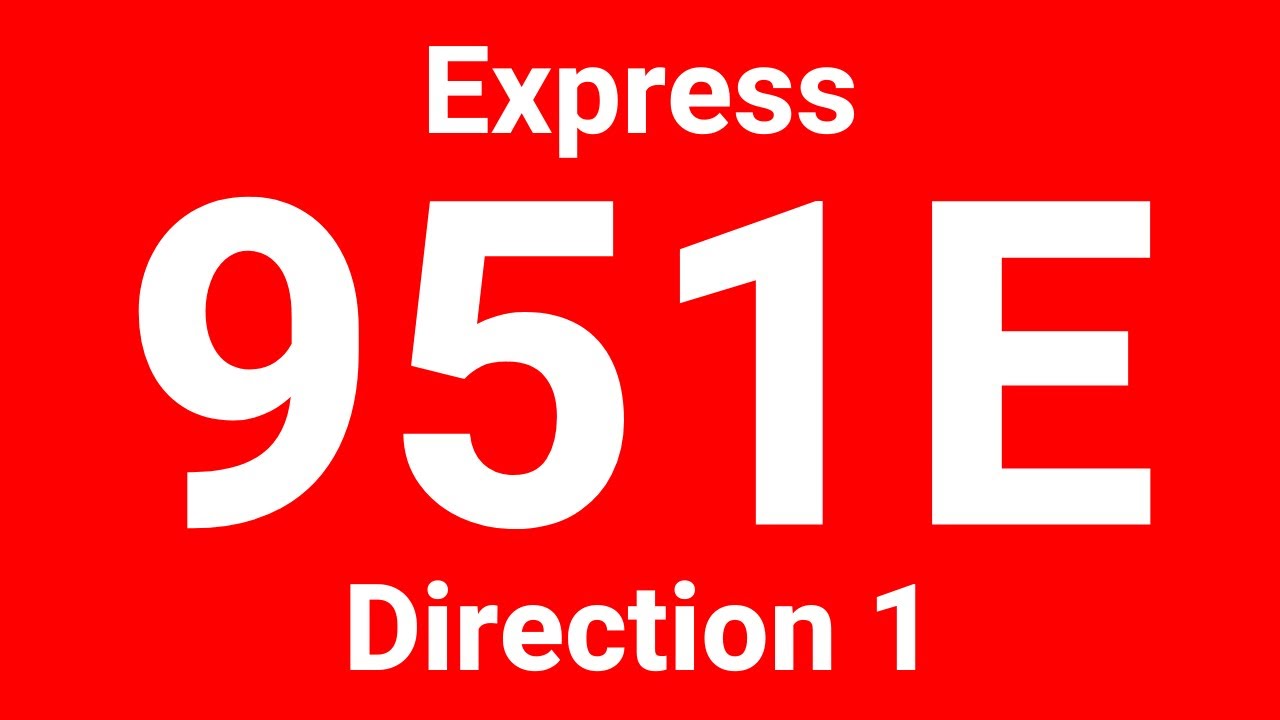 [SMRT] Hyperlapse of Express Service 951E (Direction 1)