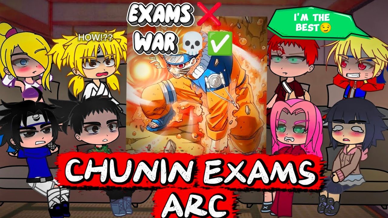 Chunin Exams Arc Reacts to NARUTO & his FUTURE 🦊🍥 | Gacha club | #naruto #animereaction #gacha 
