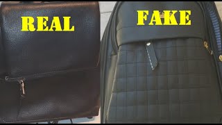 Real vs Fake Zara backpack. How to spot counterfeit Zara bags