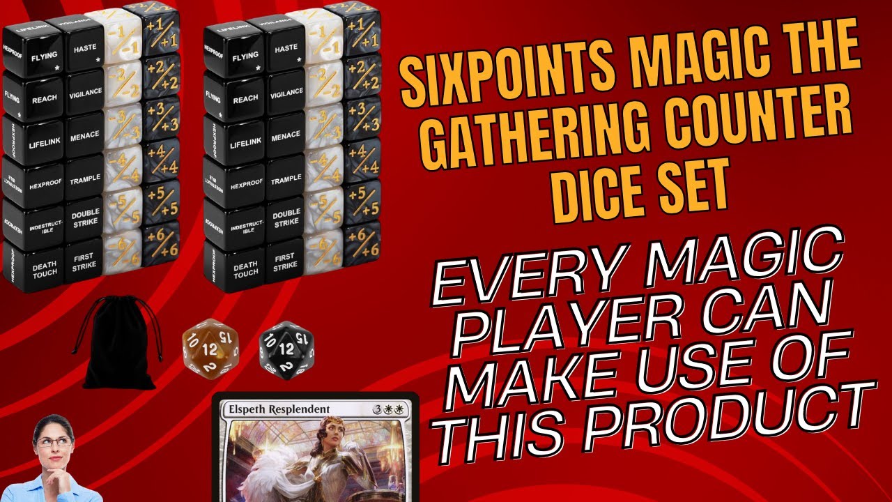 A Very Practical Dice Set for Magic The Gathering Players