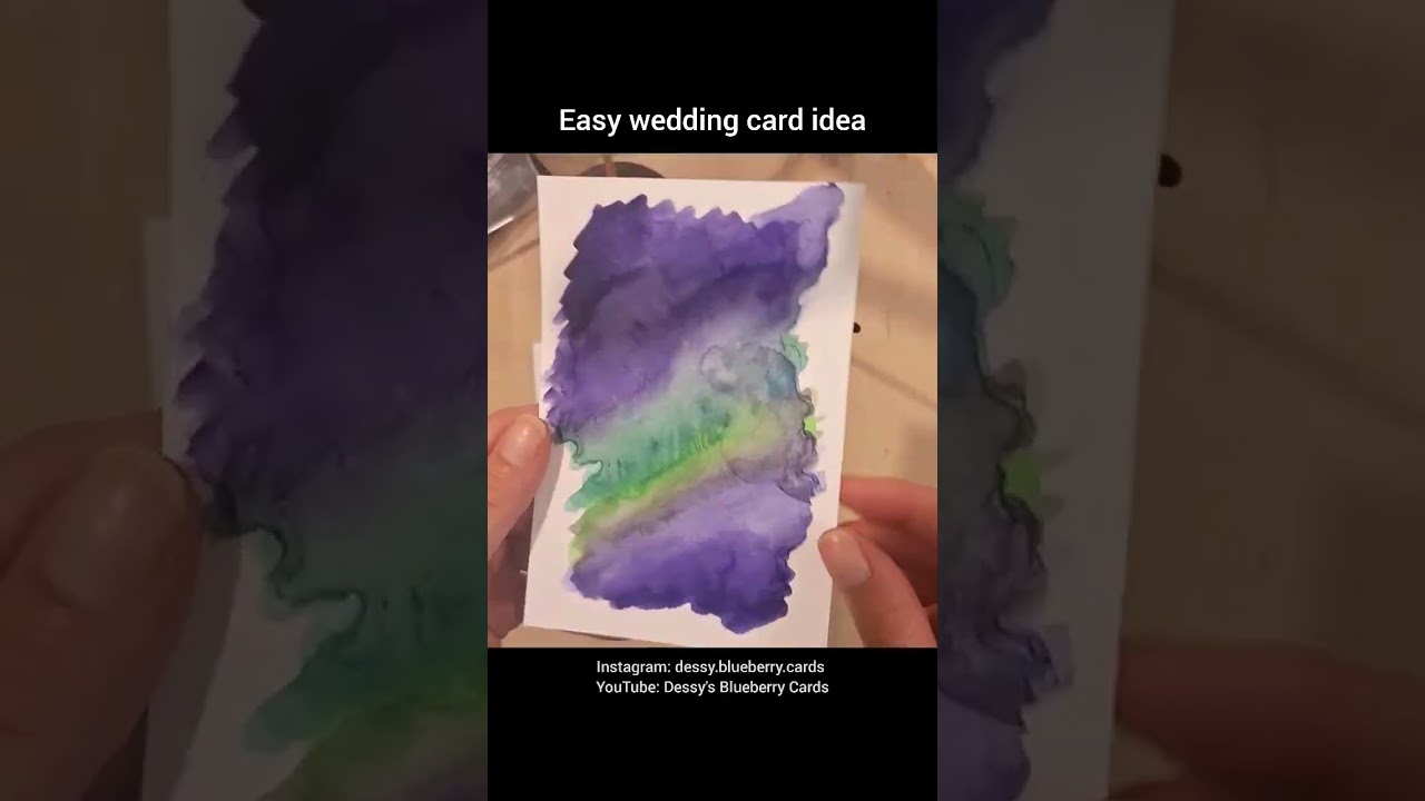 Easy wedding card 