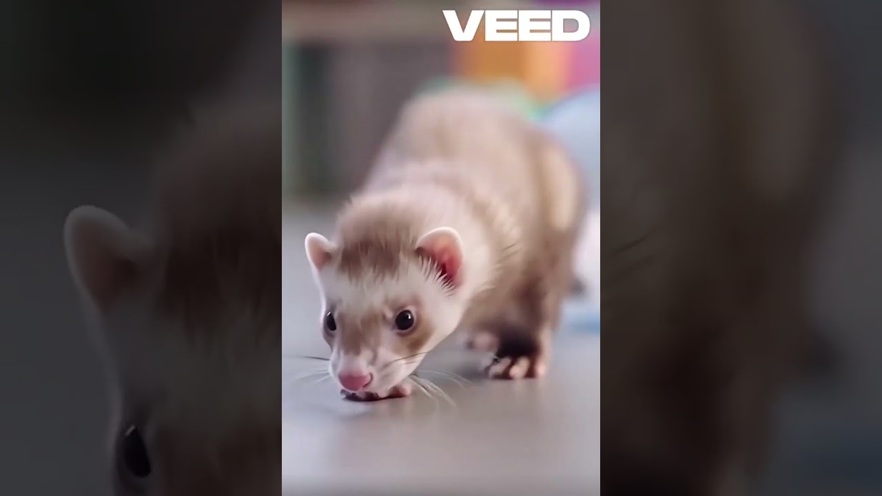 Tunneling Ferrets Having a Blast in Playtime