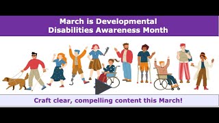 March is Developmental Disabilities Awareness Month
