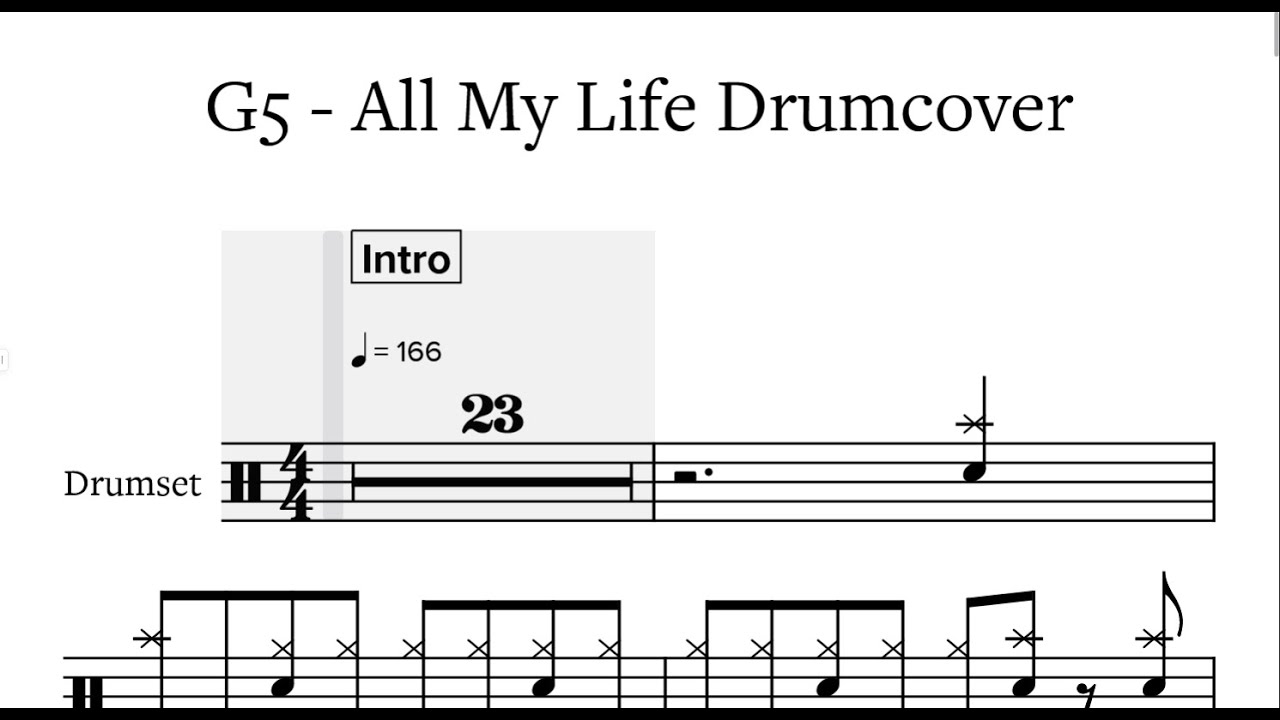 All MY LIfE -  Foo Fighters -  Drumcover