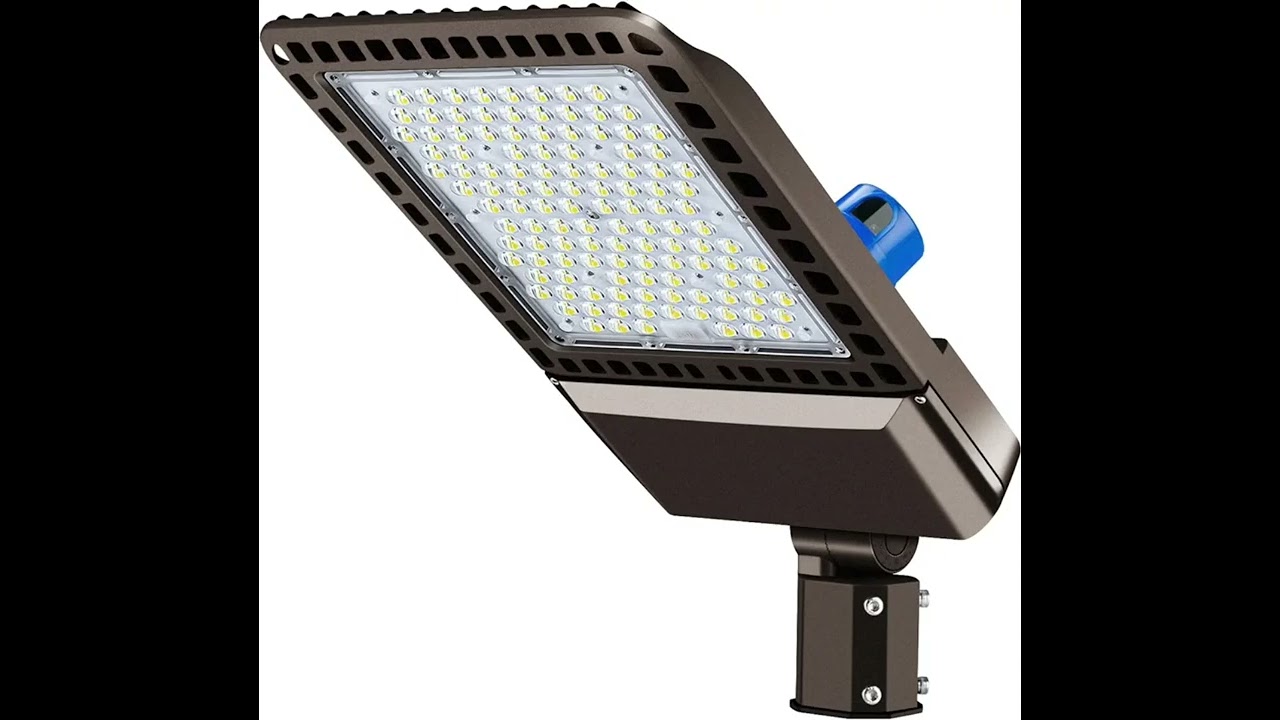 300W LED Parking Lot Light with Slip Fitter Mount Pole Flood Light 5000K IP65 Waterproof Commercial