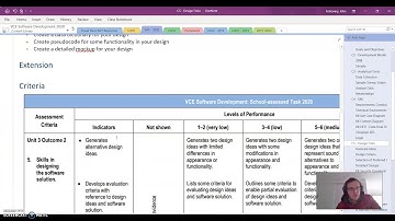 VCE Applied Computing - Criteria 5 - Design Folio