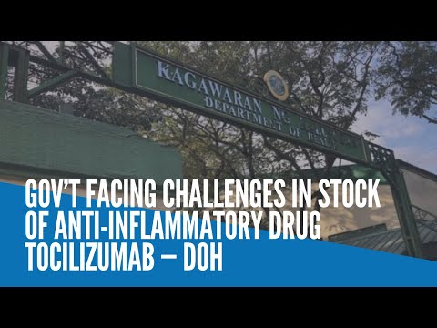 Gov’t facing challenges in stock of anti-inflammatory drug tocilizumab — DOH - Gov’t facing challenges in stock of anti-inflammatory drug tocilizumab — DOH
