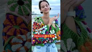 Crochet Top Ideas #crochet #crochetpatterns #crochettops #shorts
