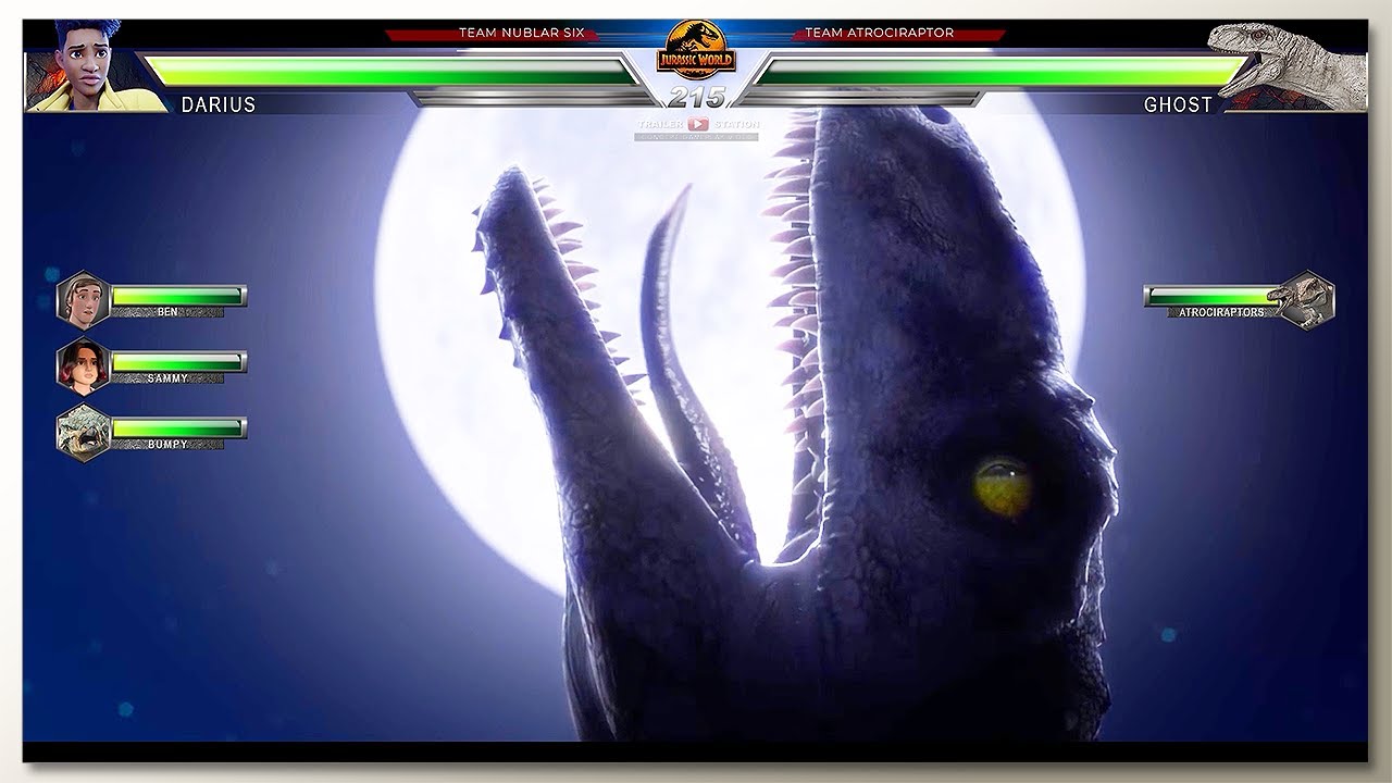 Ankylosaurus vs Atrociraptors with Healthbars