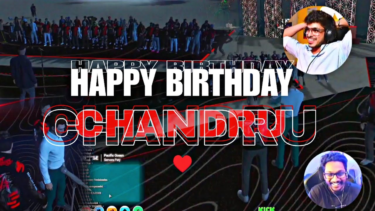 HAPPY BIRTHDAY CHANDRU ♥️|DREAMERGAMING|EAGLEGAMING|TVA