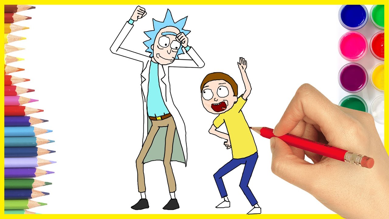 How to Draw Rick and Morty Step by Step 7 Season