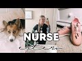 "first" day as a nurse extern vlog | NURSING STUDENT VLOG