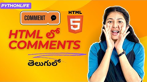 HTML Comments in Telugu