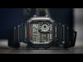 BLACK CASIO ROYALE | AE-1200 Dual Time 'James Bond' Watch review
