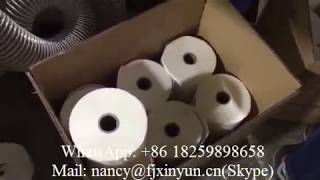 Full automatic JRT maxi roll toilet tissue paper cutting machine