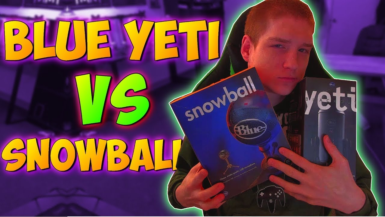 BLUE YETI vs BLUE SNOWBALL (Audio Quality TEST) Whats the Best Microphone - Blue Yeti VS Snowball