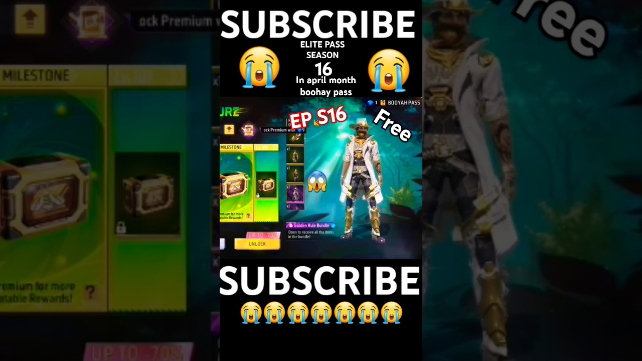 Elite pass season 16 in april month boohay pass😭😭
