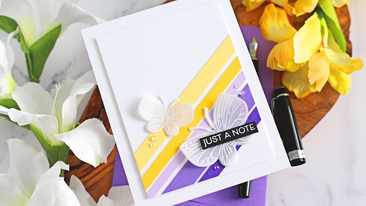 Just a Note with Michelle Short | Creating Heat Embossed Vellum Butterflies