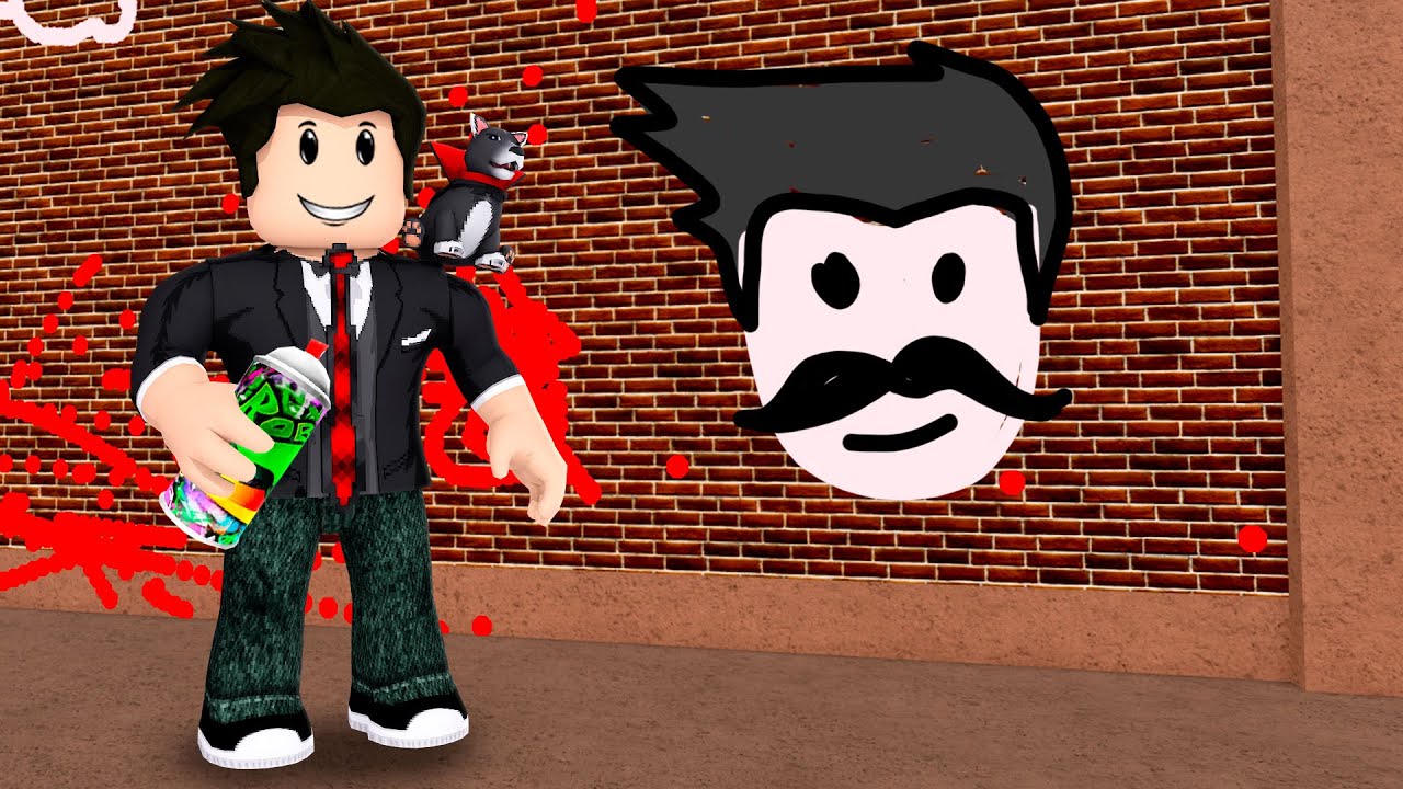 LOKIS GRAFITEIRO FAZ DESENHOS  Roblox - Spray Paint 