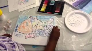 Wet Chalk Canvas Painting