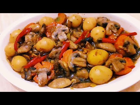 Tumis Jamur Kancing Telur Puyuh