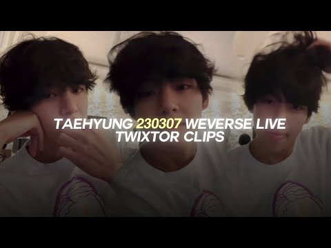 taehyung wevese live twixtor clips! [HD] + raw clips (23.03.07)