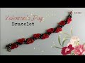 Valentine&#39;s Day Embossed Heart Bracelet/Jewelry making with Crystals/Tutorial Diy