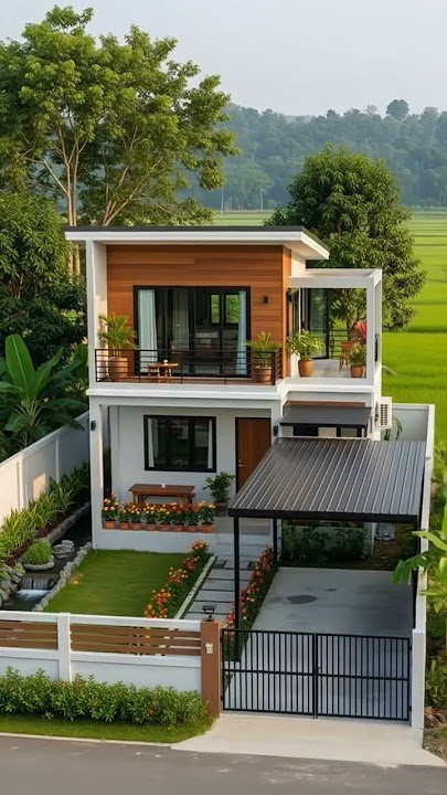 Rumah minimalis modern asri indah adem #desainrumah #rumahidaman #rumah #rumahminimalis #rumahkecil